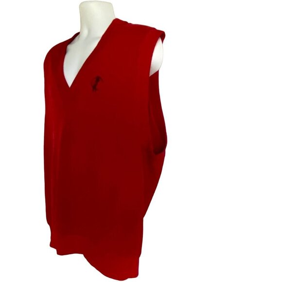 Golf Classics by Munsignwear Red Cotton Vest Men's SIze XL - Picture 4 of 9